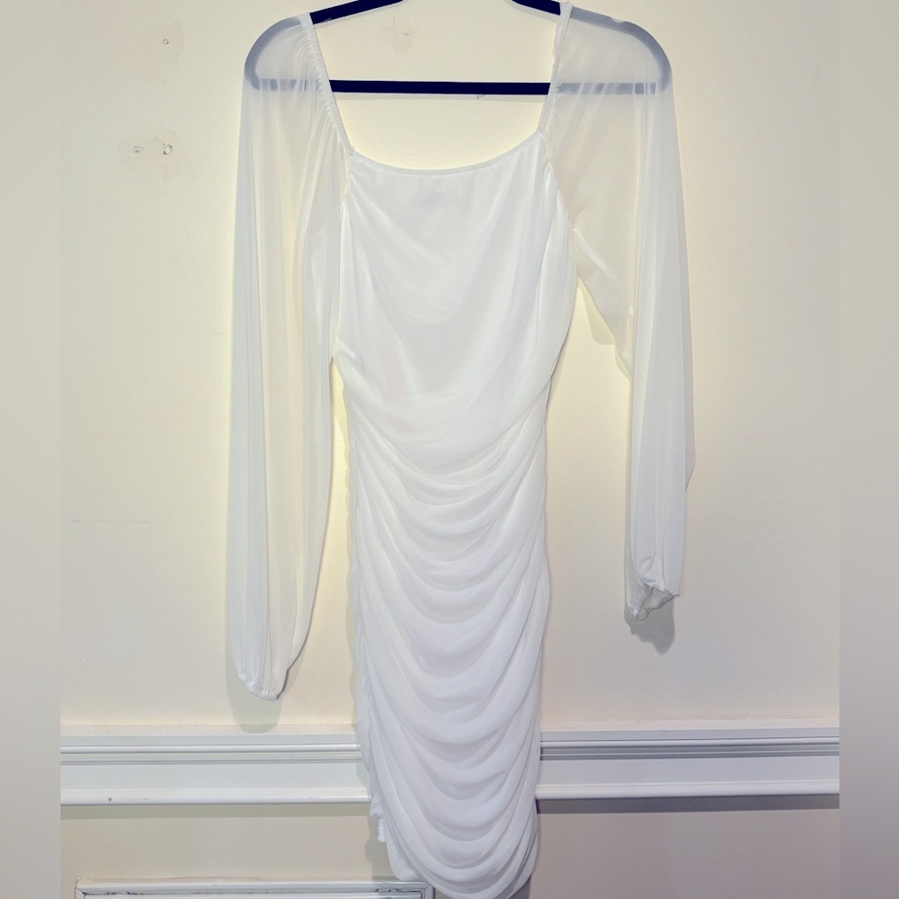 White formal dress